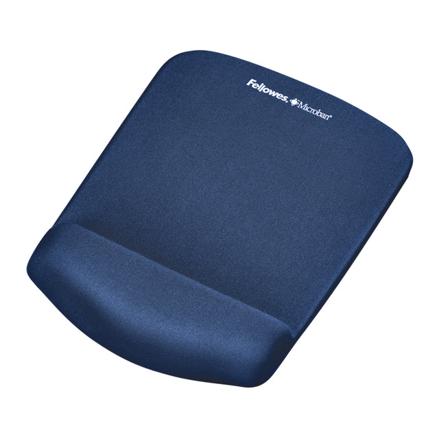 Fellowes - Muismatpolssteun fellowes plush touch blauw