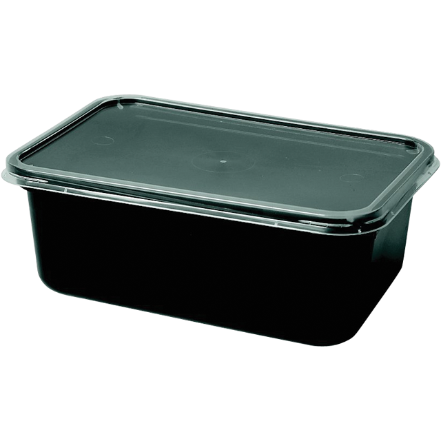 Depa - Bak | PP | 1000ml | kilobak | zwart | 25 stuks
