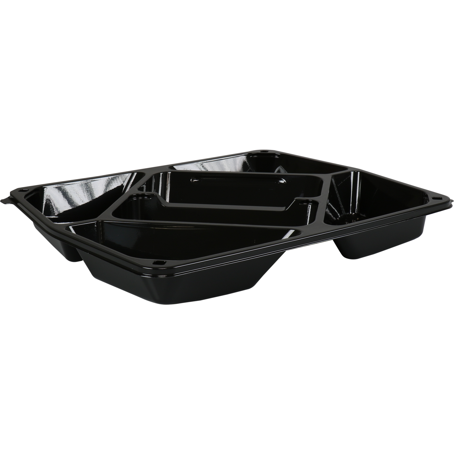 Klika - Schaal | cateringschaal | 6-vaks | gerecycled PET | 320x265x40mm | zwart | 100 stuks