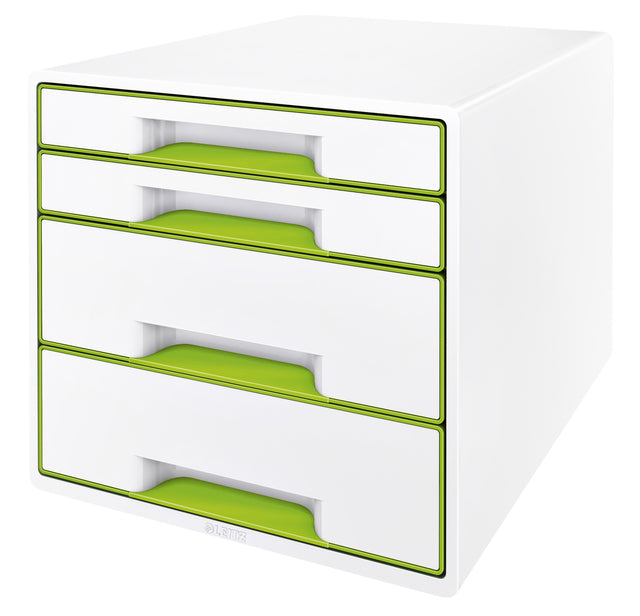 Leitz - Ladenblok leitz wow 4 laden wit/groen