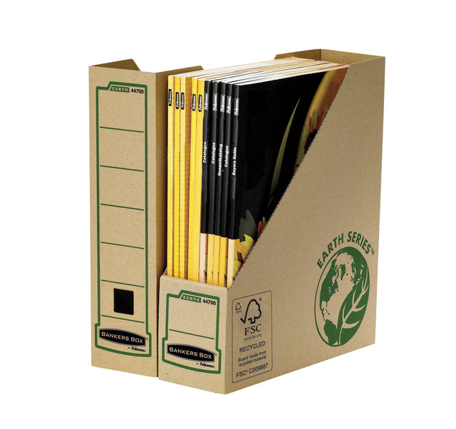 Fellowes - Tijdschriftcassette bankers box earth a4 80mm br