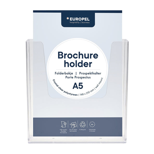 Europel - Folderhouder europel wand a5 transparant
