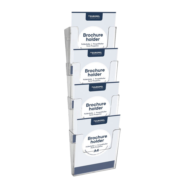 Europel - Folderhouder europel a4 wand staand koppelb acryl