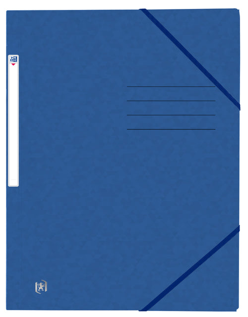 Elastomap Oxford Top File+ A4 3 volets 390gr bleu | 10 morceaux