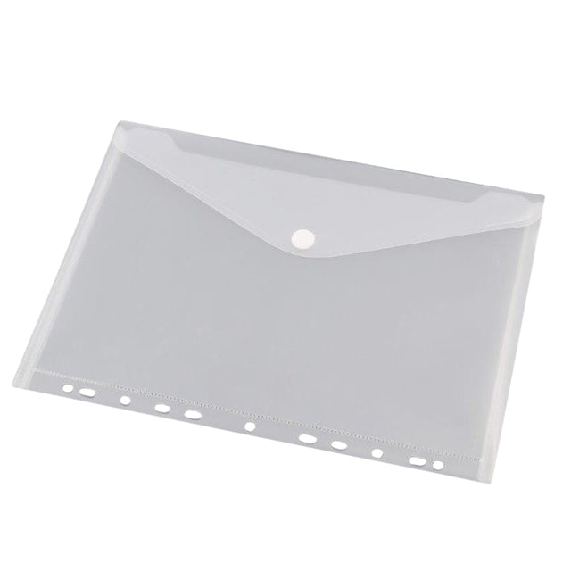 Sac enveloppe HF2 A4 240x310mm 11 trous PP transparent blanc