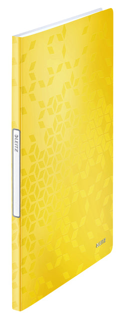 Chemise de présentation Leitz WOW A4 20 pochettes PP jaune