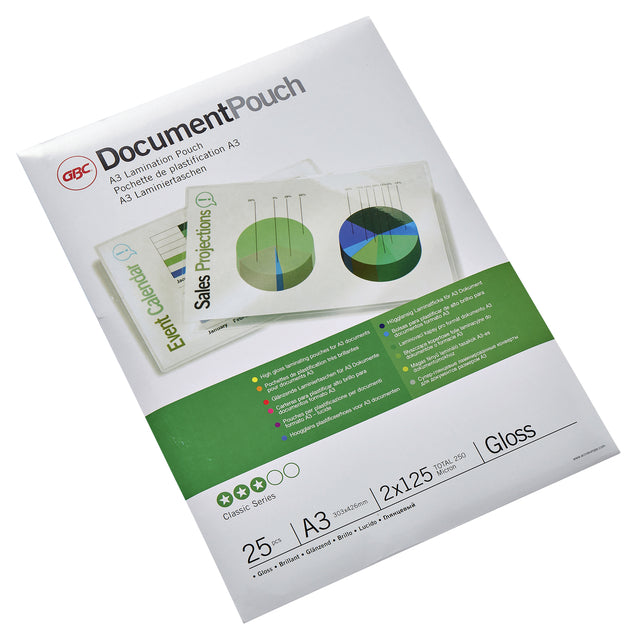 GBC - Lamineerhoes gbc a3 2x125micron glans