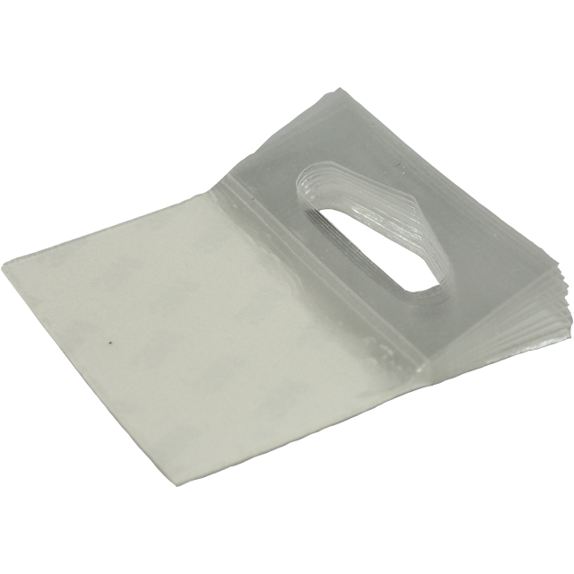 Klika - Etiket | Deltalockhanger | pP | 50.8x50.8mm | transparant | 500 stuks