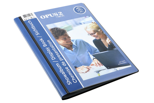 Europel - Showmap opus 2 frontview a4 20 tassen antraciet