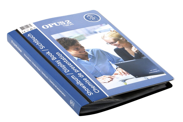 Europel - Showmap opus 2 frontview a5 20 tassen antraciet | 96 stuks