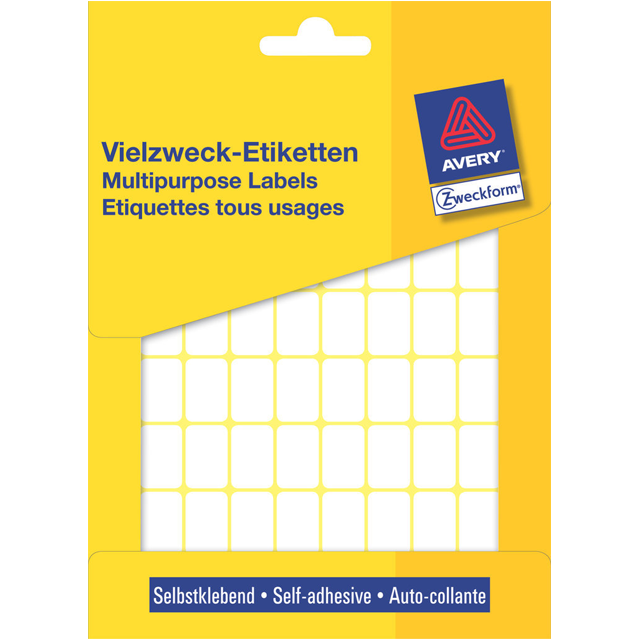 Étiquette Avery Zweckform 3312 18x12mm blanc 1800 pièces