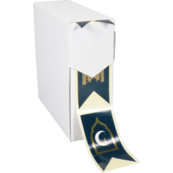 Klika - Etiket | Cadeauetiket | papier | Deluxe | 60x30mm | assorti | rol à 500 stuks