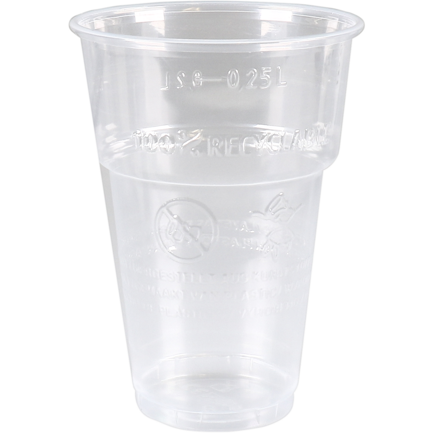 Klika - Beker iezzy bier 250ml pp transparant | 20 stuks