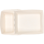 Klika - Bak | Karton + kleicoating | A23 | snackbak | 120x70x35mm | wit | 100 stuks