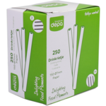 Paille Biodore | paille à boire | papier | 150mm | noir | 250 pièces