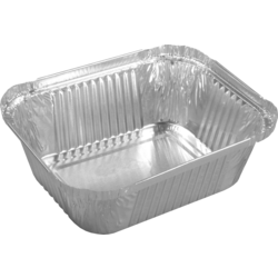 Klika - Bak | Aluminium | 250ml | opstaande rand | 122x96x34mm | zilver | 2700 stuks