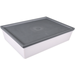 Échelle Ornamin | réutilisable | incassable | SAN | rectangulaire | 1900ml | 260x190x60mm | blanc | 10 morceaux