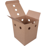 Klika - Bak | Karton | fritesbox | 110x110x140mm | bruin | 25 stuks