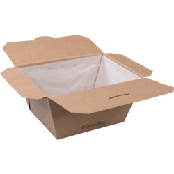 Klika - Go!Mealbox | 1000ml | 11.5x9x7.5cm | karton | bruin | 200 stuks