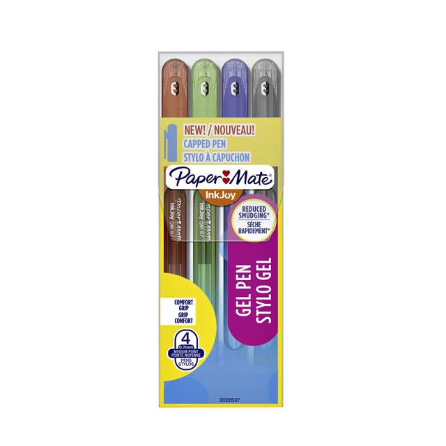 Stylo gel Paper Mate Inkjoy 600 stick STD assorti