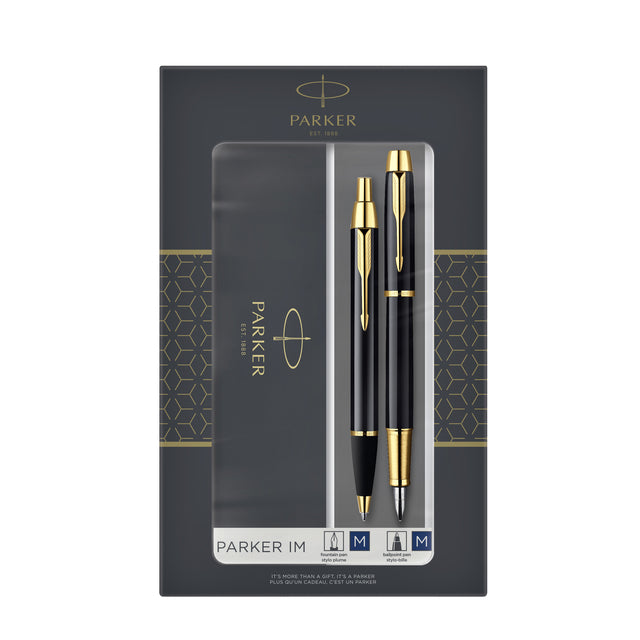 Stylo bille et stylo plume Parker IM noir GT medium
