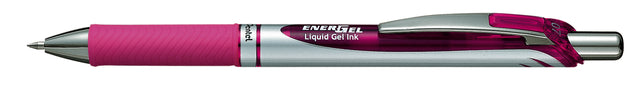 Stylo gel Pentel Energel BL77 rose 0.4mm