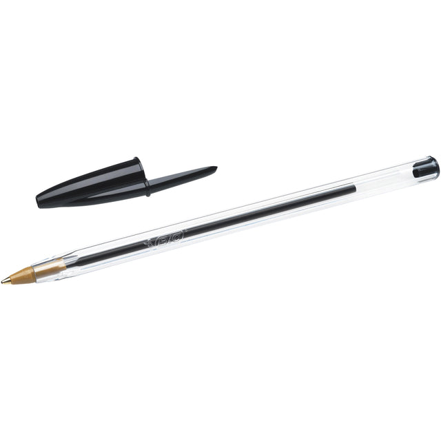 Stylo bille Bic Cristal noir moyen
