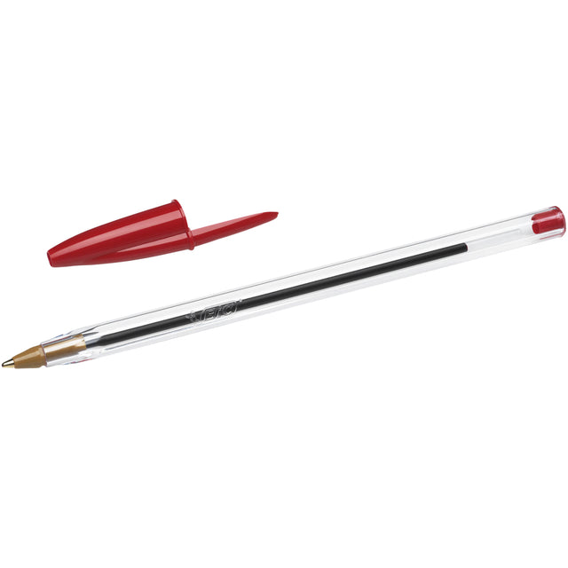 Stylo bille Bic Cristal rouge moyen