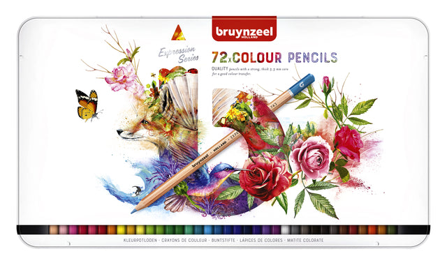 Crayons de couleur Bruynzeel Expression couleur boîte de 72 pièces assorties | 4 pièces