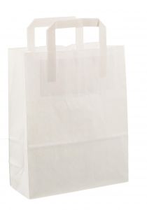 Sac en papier 22x10x38cm 50pcs blanc