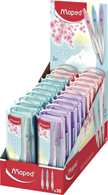 Passer Maped Study Présentoir en 2 parties de 20 pastels assortis