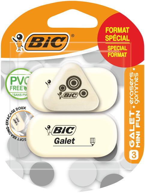 BIC - Gum bic galet pvc vrij 3 formaten | 25 stuks