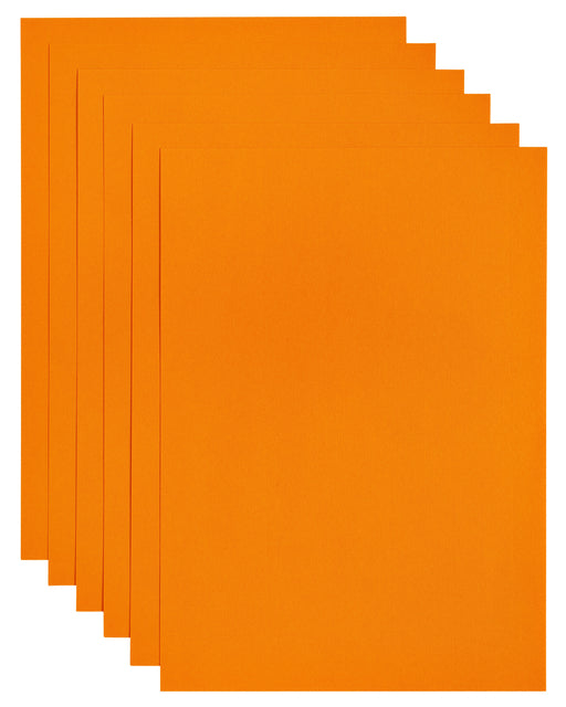 Papier copie Papicolor A4 200gr 6 feuilles orange