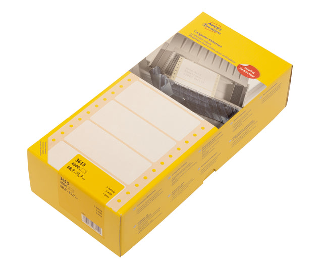 Étiquette Avery Zweckform 3615 88,9x35,7mm 1 voie blanc 4000pièces