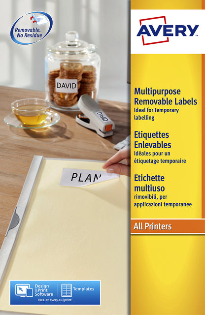 Etiquette avery l4733rev-25 99.1x139mm blanc 100 pièces