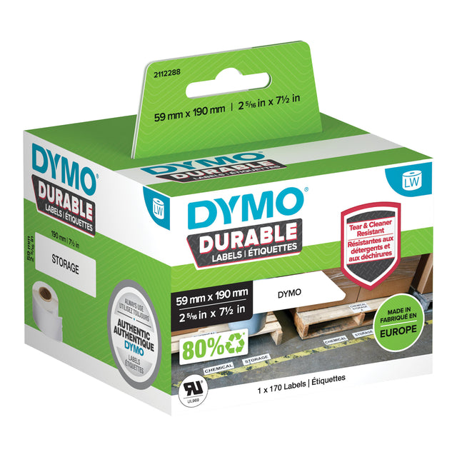 Dymo - Etiket dymo labelwriter industrieel 59x190 wit