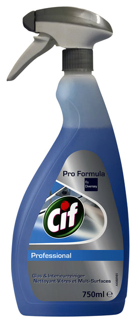 Cif - Glas en interieurreiniger cif prof spray 750ml | 6 stuks