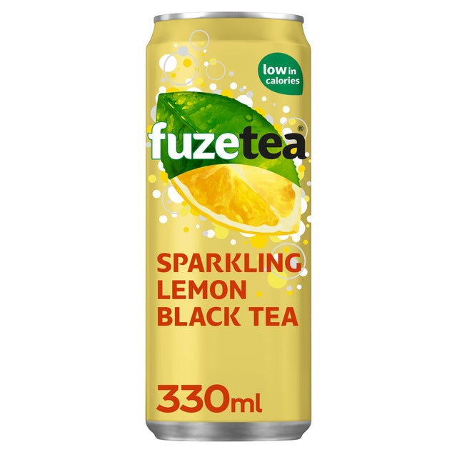 Fuze Tea - Frisdrank fuze tea black tea sparkling lemon 330ml
