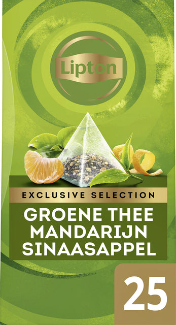 Thé lipton exclusif thé vert orange mandarine | 6 morceaux
