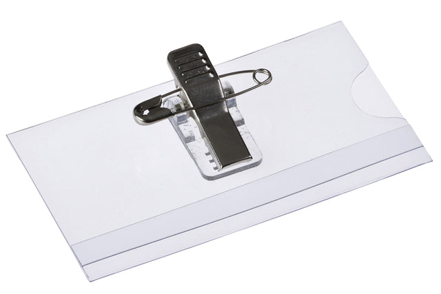 Europel - Badge europel met clip+speld 75x40mm 24st