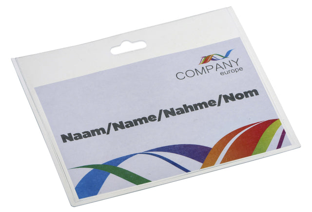 Europel - Badge pashouder europel gesloten 90x60mm | 24 stuks