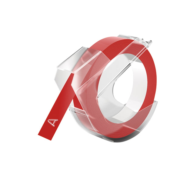 DYMO - Reliefe dymo embossing vinyl 9mm rood