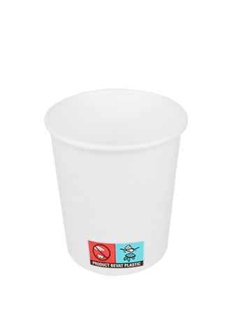 Klika - Kartonnen koffiebeker 120cc 4oz wit