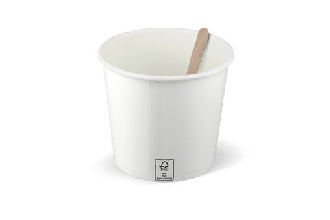 Klika - IJsbeker 360ml Ø90mm 12oz karton wit