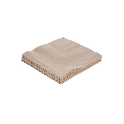 Klika - Servet 2 laags 1/4 vouw 33x33cm papier kraft BIO