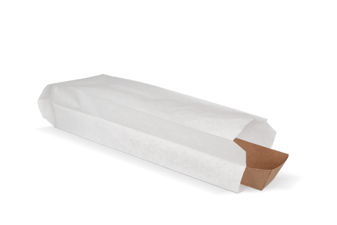 Klika - Snackzakken nr 10 (frikandel) Wit 45gr | 10kg