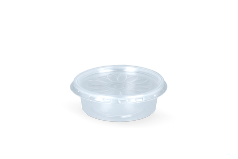 Klika - Deksel rond bakje Ø70mm Transparant