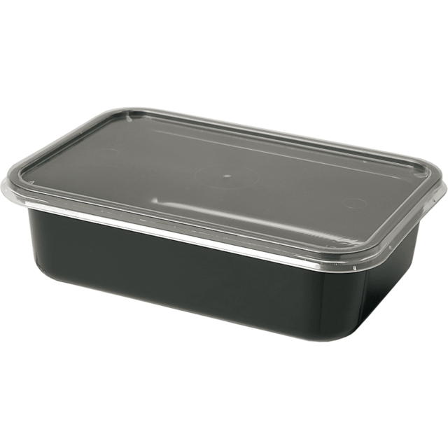Klika - Bak | PP | 750ml | kilobak | 183x134x45mm | zwart | 150 stuks