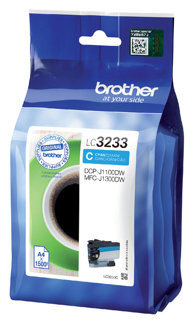Brother - Inktcartridge brother lc-3233c blauw