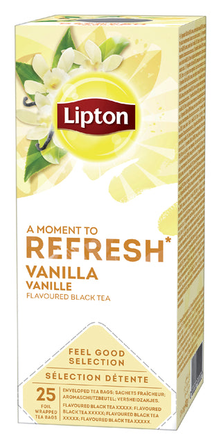 Lipton - Thee lipton refresh vanille 25x1.5gr | 6 stuks